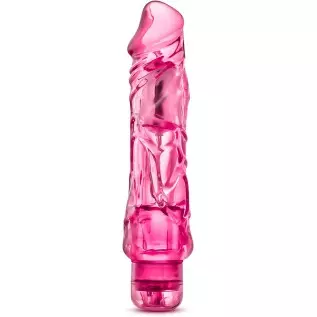 Blush Wild Ride - 9" Long Soft Large 2" Thick Realistic Vibrating Dildo - Multi Speed Powerful Vibrator - IPX7 Waterproof - Body