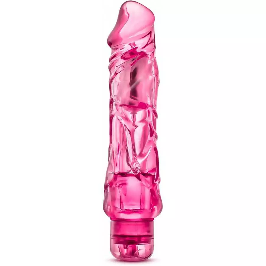 Blush Wild Ride - 9" Long Soft Large 2" Thick Realistic Vibrating Dildo - Multi Speed Powerful Vibrator - IPX7 Waterproof - Body