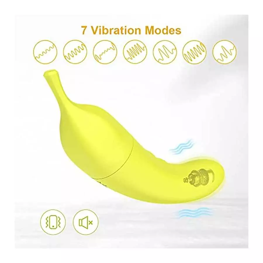 Banana Clitoral G-Spot Dildo Vibrator for Sexual Stimulation - Rechargeable Clitoris Nipple Stimulator Vaginal Anal Massager Adu