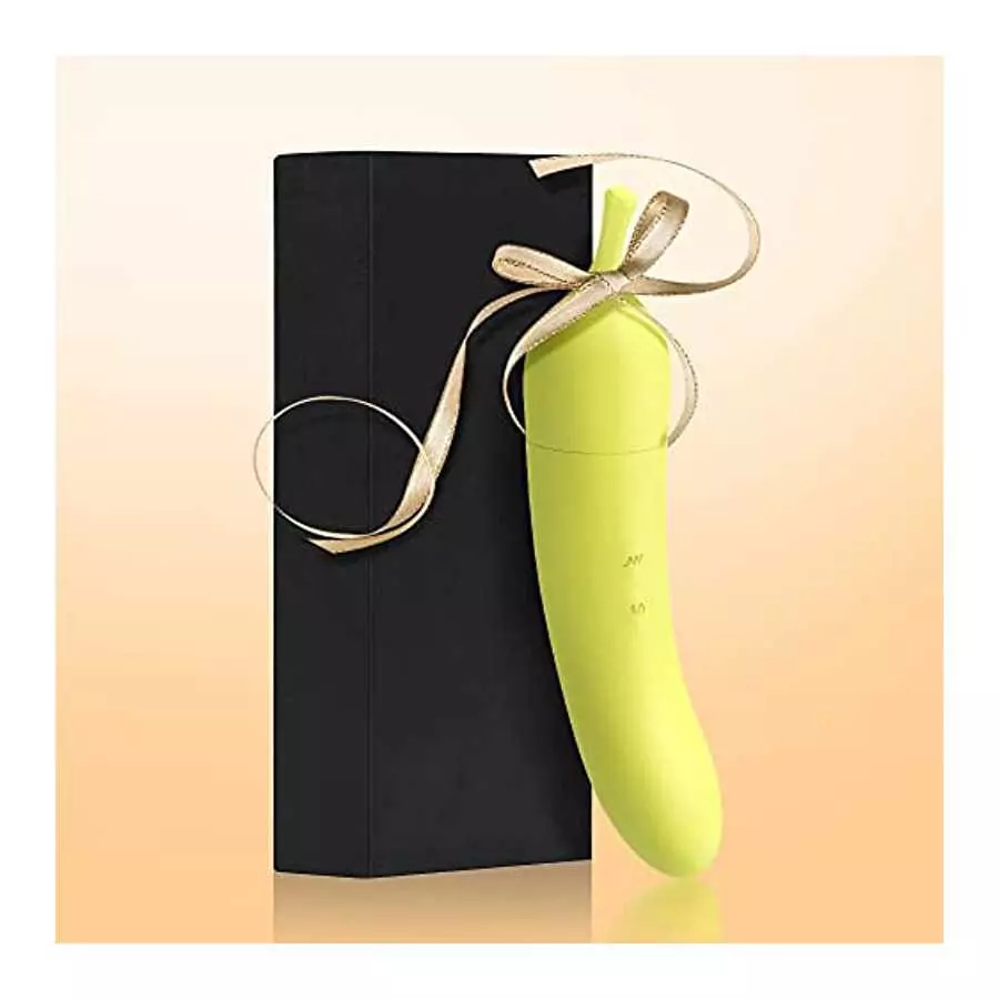Banana Clitoral G-Spot Dildo Vibrator for Sexual Stimulation - Rechargeable Clitoris Nipple Stimulator Vaginal Anal Massager Adu