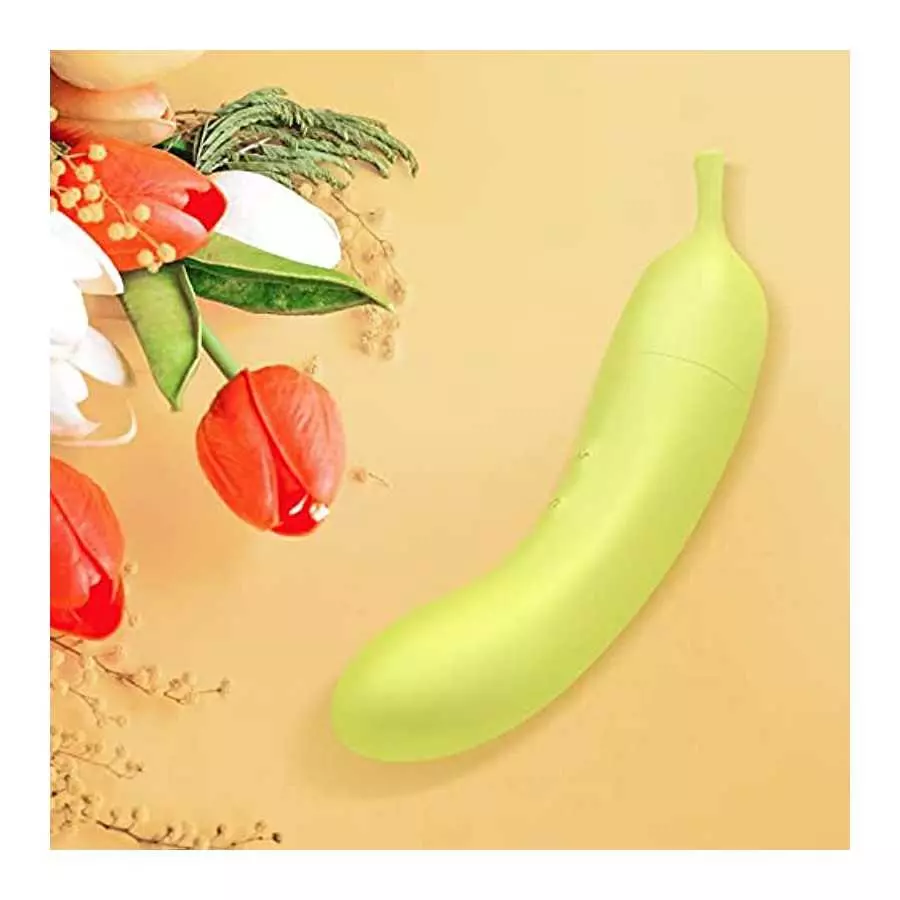 Banana Clitoral G-Spot Dildo Vibrator for Sexual Stimulation - Rechargeable Clitoris Nipple Stimulator Vaginal Anal Massager Adu