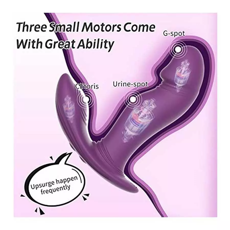 Buloqili Wiggling Wearable G Spot App Rose Vibrator Adult Sex Toys for Woman-Remote Control Panty Vibe Quiet Rechargeable Blueto