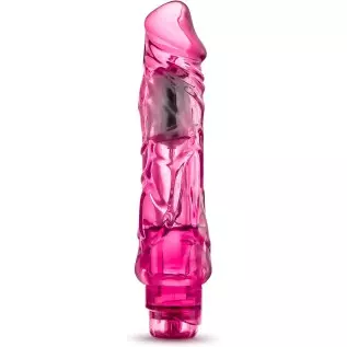 Blush Wild Ride - 9" Long Soft Large 2" Thick Realistic Vibrating Dildo - Multi Speed Powerful Vibrator - IPX7 Waterproof - Body