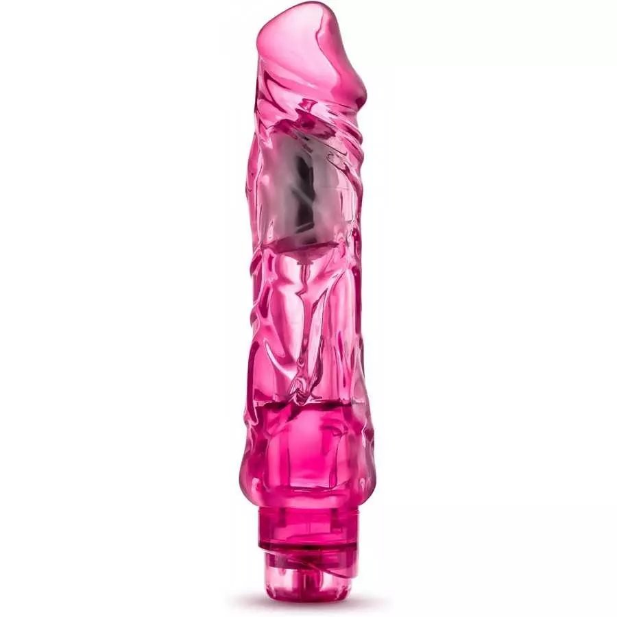 Blush Wild Ride - 9" Long Soft Large 2" Thick Realistic Vibrating Dildo - Multi Speed Powerful Vibrator - IPX7 Waterproof - Body