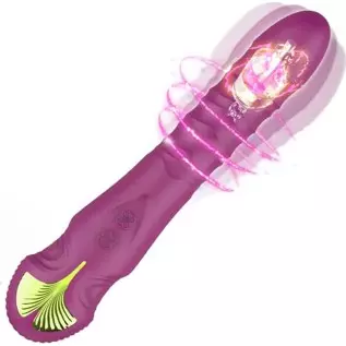 Vibrating G-Spot Dildo Vibrator Clitoral Vagina Anal Stimulator with 10 Powerful Vibration Modes, Waterproof Rechargable Persona