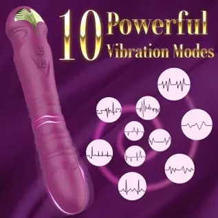 Vibrating G-Spot Dildo Vibrator Clitoral Vagina Anal Stimulator with 10 Powerful Vibration Modes, Waterproof Rechargable Persona Vibrating G-Spot Dildo Vibrator Clitoral Vagina Anal Stimulator with 10 Powerful Vibration Modes, Waterproof Rechargable Persona