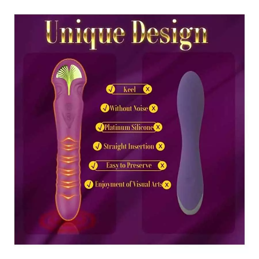 Vibrating G-Spot Dildo Vibrator Clitoral Vagina Anal Stimulator with 10 Powerful Vibration Modes, Waterproof Rechargable Persona