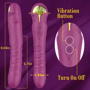 Vibrating G-Spot Dildo Vibrator Clitoral Vagina Anal Stimulator with 10 Powerful Vibration Modes, Waterproof Rechargable Persona Vibrating G-Spot Dildo Vibrator Clitoral Vagina Anal Stimulator with 10 Powerful Vibration Modes, Waterproof Rechargable Persona