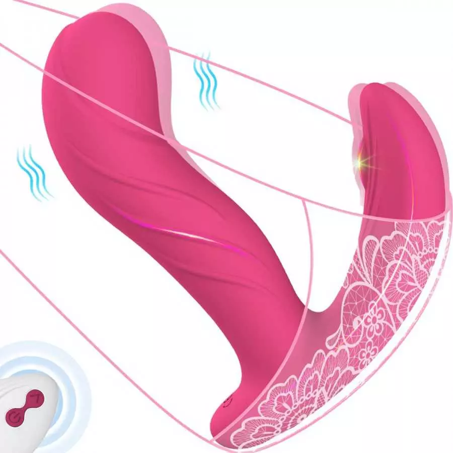 Finger Wiggling Wearable G Spot Vibrator - Denise, Whisper-Quiet Panty Vibrator with Remote Control, 3 Wiggling & 10 Vibrating B Finger Wiggling Wearable G Spot Vibrator - Denise, Whisper-Quiet Panty Vibrator with Remote Control, 3 Wiggling & 10 Vibrating B