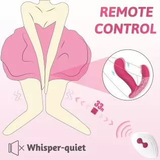 Finger Wiggling Wearable G Spot Vibrator - Denise, Whisper-Quiet Panty Vibrator with Remote Control, 3 Wiggling & 10 Vibrating B Finger Wiggling Wearable G Spot Vibrator - Denise, Whisper-Quiet Panty Vibrator with Remote Control, 3 Wiggling & 10 Vibrating B