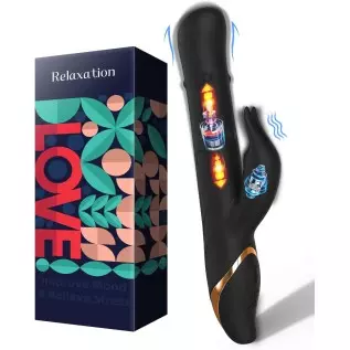 Sexpplis Rabbit Vibrator for Women Rolling Beads with 21 Modes & 7 Speeds Waterproof G-spot Dildos for Female Sex Toys Pink