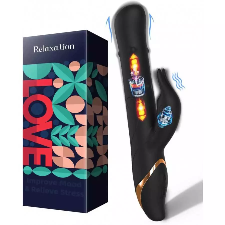 Sexpplis Rabbit Vibrator for Women Rolling Beads with 21 Modes & 7 Speeds Waterproof G-spot Dildos for Female Sex Toys Pink Sexpplis Rabbit Vibrator for Women Rolling Beads with 21 Modes & 7 Speeds Waterproof G-spot Dildos for Female Sex Toys Pink