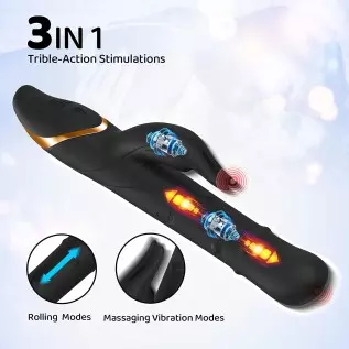 Sexpplis Rabbit Vibrator for Women Rolling Beads with 21 Modes & 7 Speeds Waterproof G-spot Dildos for Female Sex Toys Pink Sexpplis Rabbit Vibrator for Women Rolling Beads with 21 Modes & 7 Speeds Waterproof G-spot Dildos for Female Sex Toys Pink