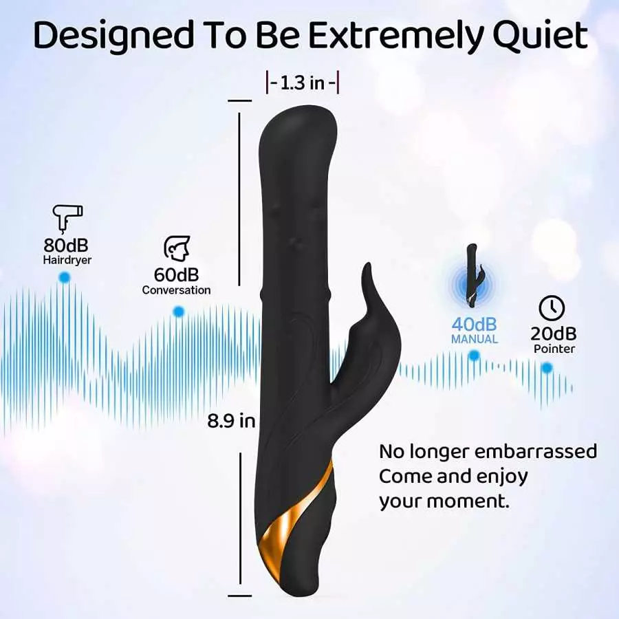 Sexpplis Rabbit Vibrator for Women Rolling Beads with 21 Modes & 7 Speeds Waterproof G-spot Dildos for Female Sex Toys Pink