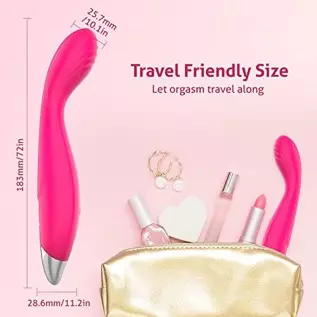 G Spot Vibrator Sex Toys for Women - Jrueden Squirting Clitoral Vibrator for Women with 10 Vibrations- Finger Shaped Clit Vibrat