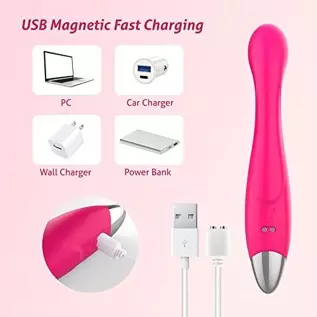 G Spot Vibrator Sex Toys for Women - Jrueden Squirting Clitoral Vibrator for Women with 10 Vibrations- Finger Shaped Clit Vibrat