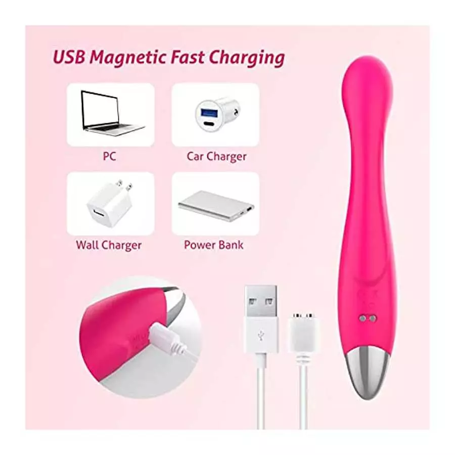 G Spot Vibrator Sex Toys for Women - Jrueden Squirting Clitoral Vibrator for Women with 10 Vibrations- Finger Shaped Clit Vibrat