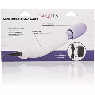 CalExotics My Mini Miracle Massager - Body Wand Vibrator for Couples – Adult Sex Personal Massager - Purple CalExotics My Mini Miracle Massager - Body Wand Vibrator for Couples – Adult Sex Personal Massager - Purple