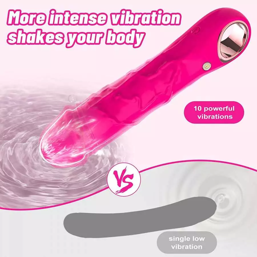 LUGAGA G Spot Vibrator Realistic Dildos for Women with 10 Vibration Modes, Clitoral Vibrators Vaginal Nipple Anal Clitoris Massa