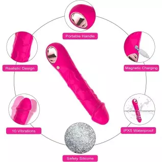 LUGAGA G Spot Vibrator Realistic Dildos for Women with 10 Vibration Modes, Clitoral Vibrators Vaginal Nipple Anal Clitoris Massa LUGAGA G Spot Vibrator Realistic Dildos for Women with 10 Vibration Modes, Clitoral Vibrators Vaginal Nipple Anal Clitoris Massa