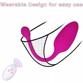 Bullet Vibrator with Remote Control for G-Spot Stimulation, Moleway Vibrating Egg, Wearable Love Egg with 10 Vibration Modes Sof Bullet Vibrator with Remote Control for G-Spot Stimulation, Moleway Vibrating Egg, Wearable Love Egg with 10 Vibration Modes Sof