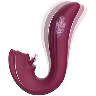 MIURSHAK Clitoris G-spot Dildo Rabbit Stimulation Vibrator Sex Adult Couples Toy for Women, USB Rechargeable Realistic Tongue Li