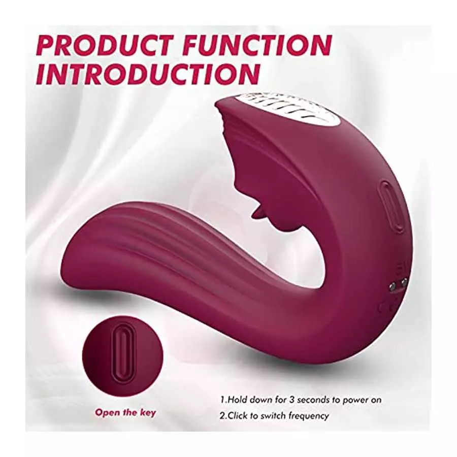 MIURSHAK Clitoris G-spot Dildo Rabbit Stimulation Vibrator Sex Adult Couples Toy for Women, USB Rechargeable Realistic Tongue Li