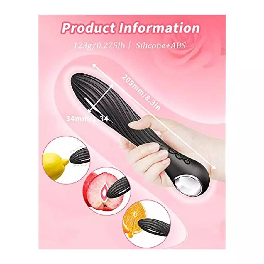 G Spot Vibrator Dildo Waterproof Silicone Womens Vibrator Sex Toy for Couple G Spotting Vibrating Massager for Woman Pleasure Wa