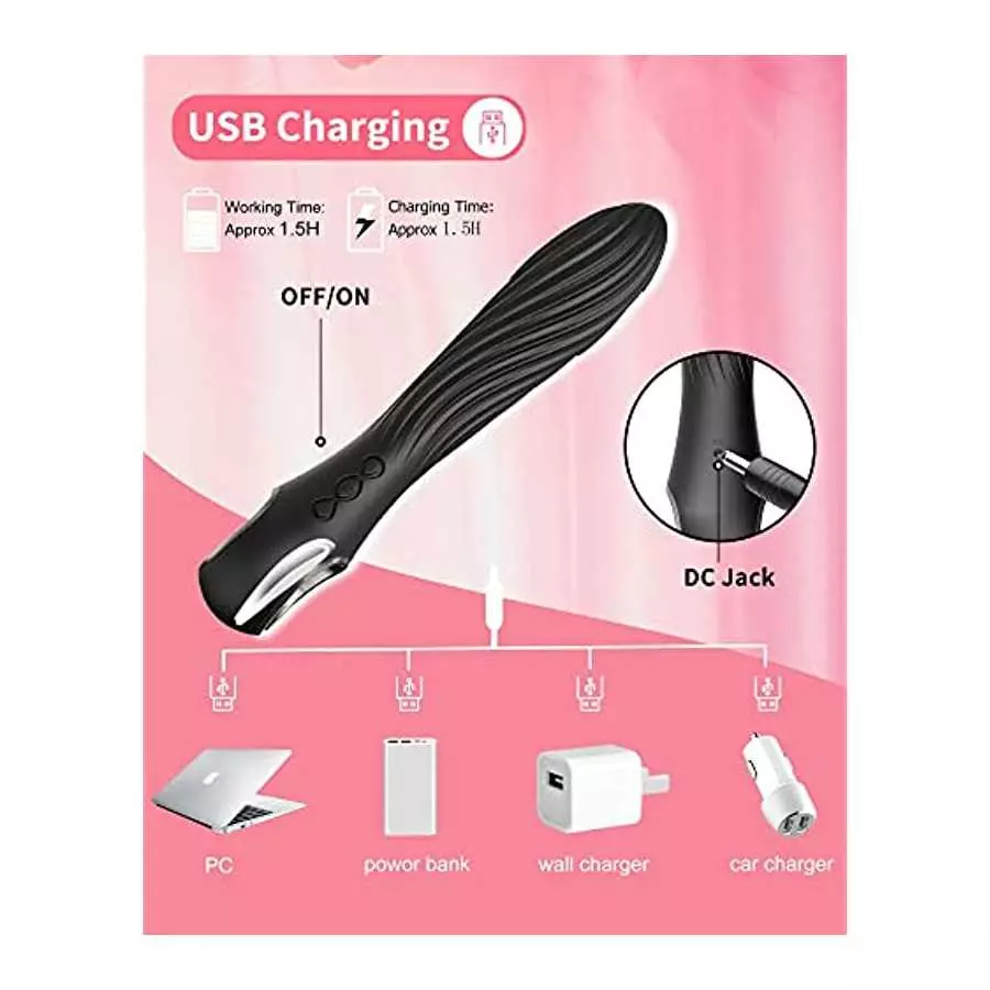 G Spot Vibrator Dildo Waterproof Silicone Womens Vibrator Sex Toy for Couple G Spotting Vibrating Massager for Woman Pleasure Wa