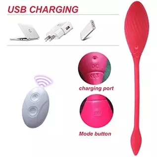Bullet Vibrator Vaginal Vibrator Egg for G-spot Stimulation App and Remote Control Soft Silicone Waterproof Rechargeable Adult S
