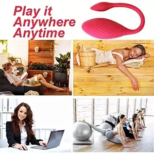 Bullet Vibrator Vaginal Vibrator Egg for G-spot Stimulation App and Remote Control Soft Silicone Waterproof Rechargeable Adult S