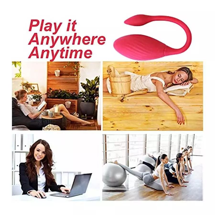 Bullet Vibrator Vaginal Vibrator Egg for G-spot Stimulation App and Remote Control Soft Silicone Waterproof Rechargeable Adult S