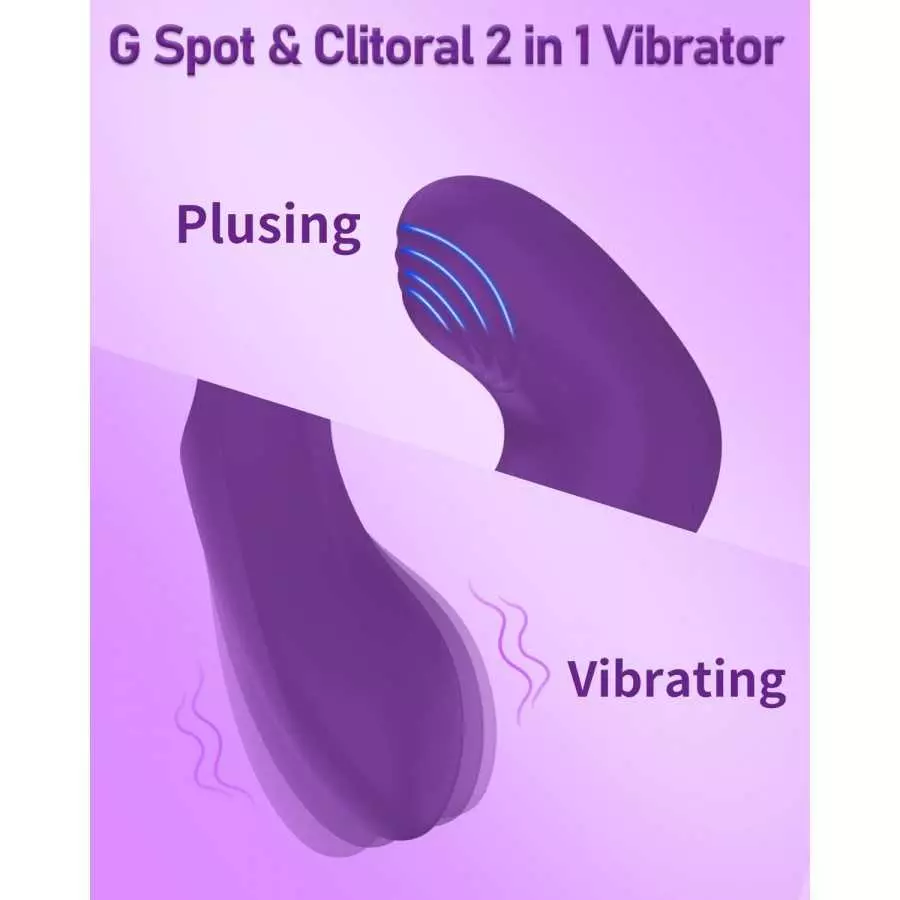 G Spot Vibrator, Acvioo Finger & Clitoral Vibrators for Women with 10 Vibrating and Pulsing Modes Rose Massagers Adult Anal Sex 