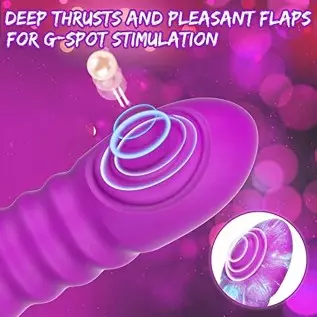 3 in 1 Thrusting G Spot Vibrator Clitoral Stimulator Massager, Rabbit Dildo Vibrator with 8 Flapping & 5 Telescopic Speeds Vagin 3 in 1 Thrusting G Spot Vibrator Clitoral Stimulator Massager, Rabbit Dildo Vibrator with 8 Flapping & 5 Telescopic Speeds Vagin