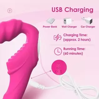 G-Spot Vibrator Sex Toys for Women - 2 in 1 Vibrators Dildo Rose Sex Toy for Woman Vibrating Toys Dildos Adult Toy with 9 Vibrat G-Spot Vibrator Sex Toys for Women - 2 in 1 Vibrators Dildo Rose Sex Toy for Woman Vibrating Toys Dildos Adult Toy with 9 Vibrat