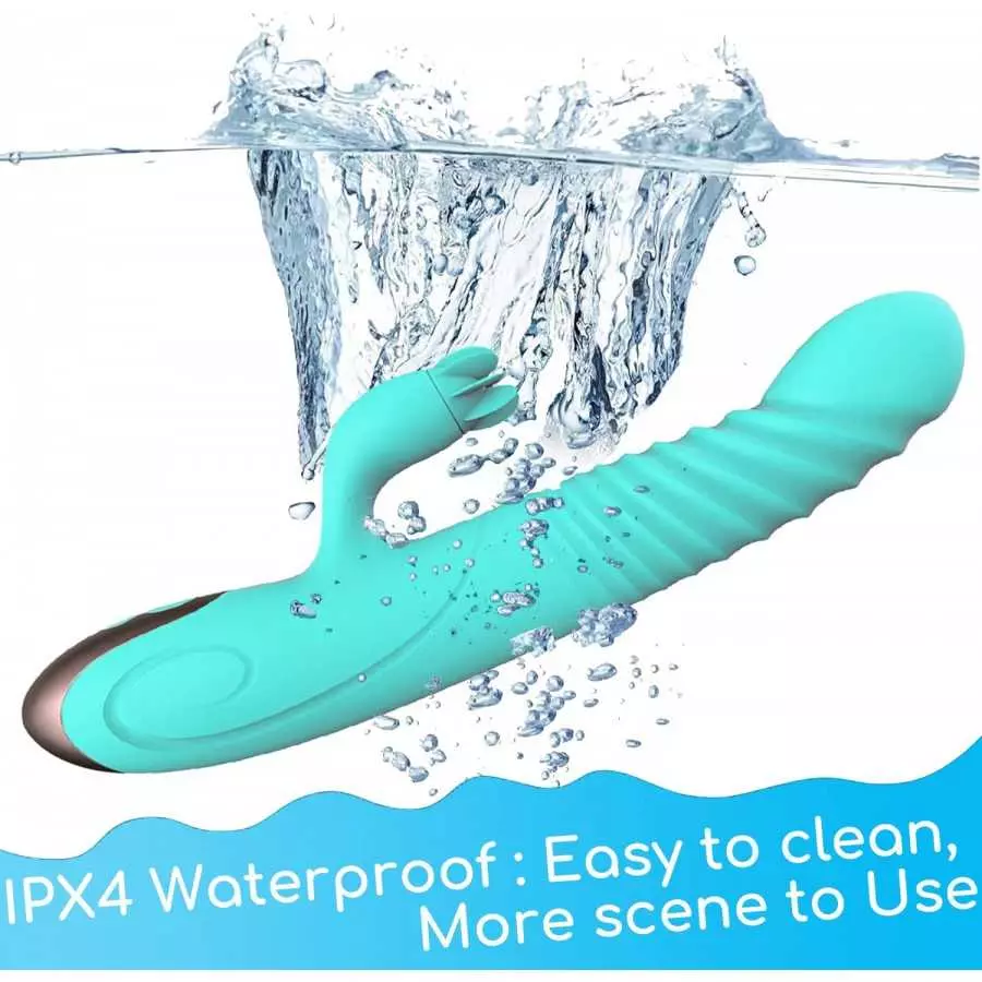 Handheld Portable Rechargeable Realistic Rabbit Vibrators for Women 9 Inch Vibrating Toys for Woman Pleasure 3 Motor 8 Speeds Vi