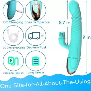 Handheld Portable Rechargeable Realistic Rabbit Vibrators for Women 9 Inch Vibrating Toys for Woman Pleasure 3 Motor 8 Speeds Vi Handheld Portable Rechargeable Realistic Rabbit Vibrators for Women 9 Inch Vibrating Toys for Woman Pleasure 3 Motor 8 Speeds Vi