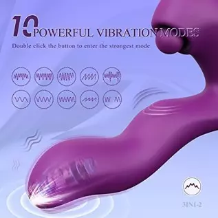Adult Sex Toys Vibrator for Woman- 3 in 1 Wearable G Spot Clitoral Vibrators with 5 Pulsating & Tapping & 10 Vibrating Modes,Cli Adult Sex Toys Vibrator for Woman- 3 in 1 Wearable G Spot Clitoral Vibrators with 5 Pulsating & Tapping & 10 Vibrating Modes,Cli