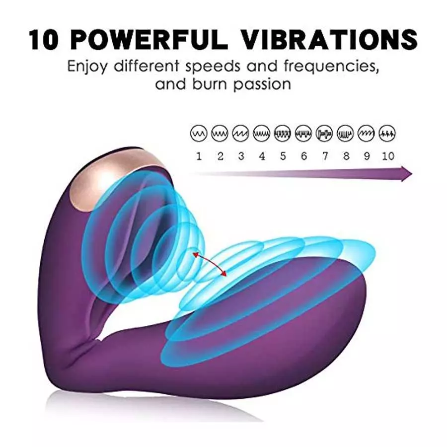 LoveTime Bendable Clitoral Vibrator for G Spot Dual Head Dildo Vibrator Rechargeable Clitoris Stimulator for Vagina Anal Stimula