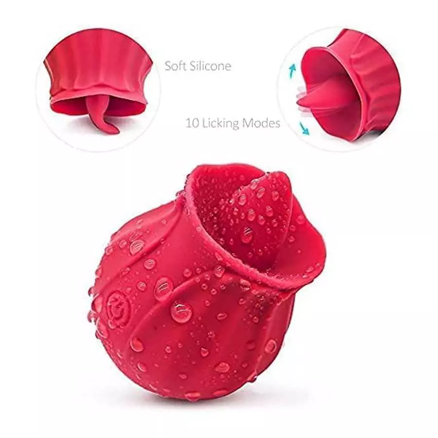 Dual Head Sex Tongue for Licking and Sucking, Rose Toy for Women, Clitorals Stimulator, Electric Women Relaxing Toy, Woman Sucti