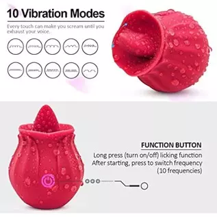Dual Head Sex Tongue for Licking and Sucking, Rose Toy for Women, Clitorals Stimulator, Electric Women Relaxing Toy, Woman Sucti Dual Head Sex Tongue for Licking and Sucking, Rose Toy for Women, Clitorals Stimulator, Electric Women Relaxing Toy, Woman Sucti