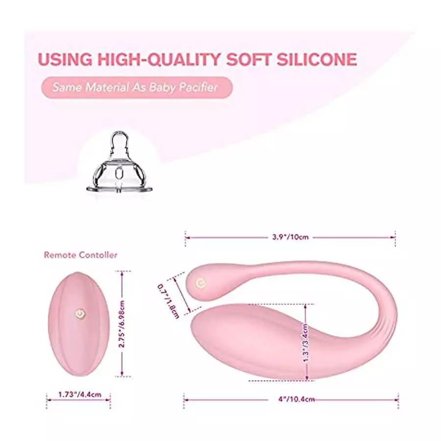 AL'OFA Remote G Spot Vibrator, Rechargeable Clitorals Stimulator with 10 Intense Vibrations for Women Vibrator, Waterproof Clito