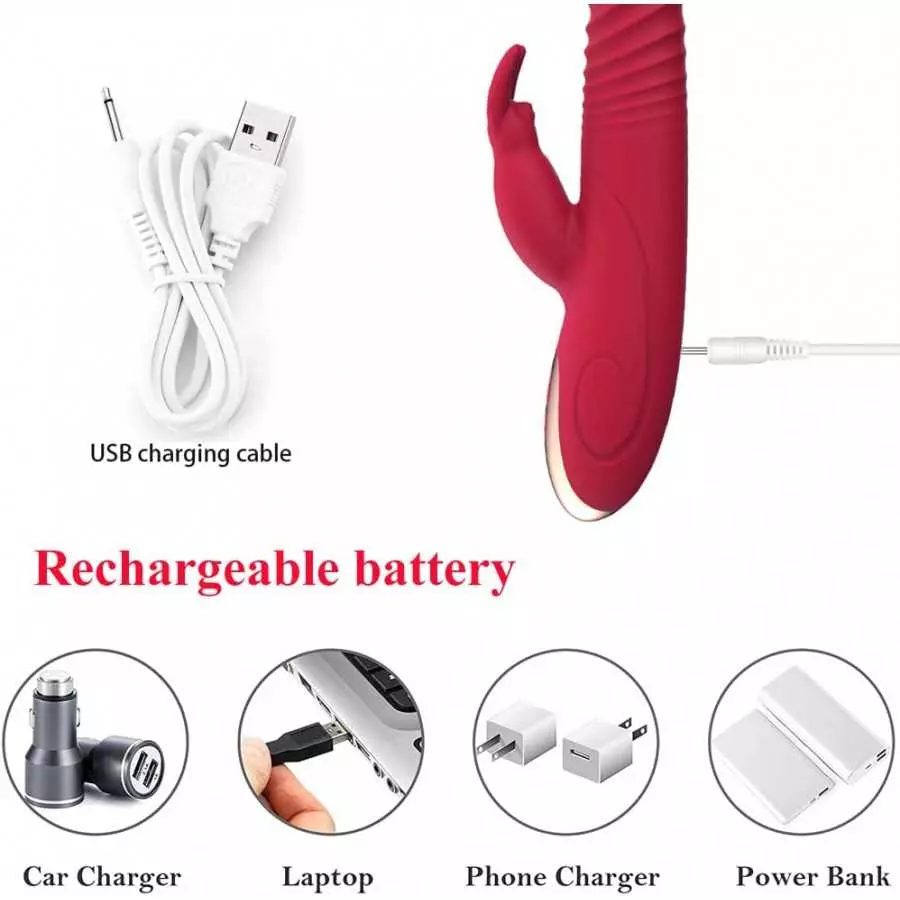 Personal Handheld Rechargeable Rabbit Vibrators for Women Vibrating Toys Pleasure Handheld Massager Electric Portable Massager 8