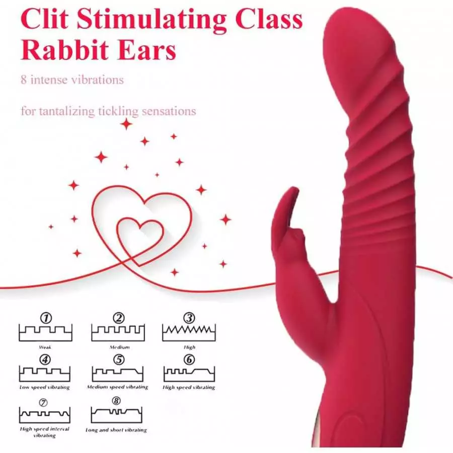 Personal Handheld Rechargeable Rabbit Vibrators for Women Vibrating Toys Pleasure Handheld Massager Electric Portable Massager 8