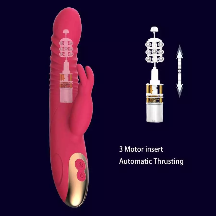 G Spot Rabbit Vibrator Dildo for Women Bunny Ears Women Vibrator for Nipple G Spot Clitoral Stimulation Rechargeable Vibrating D