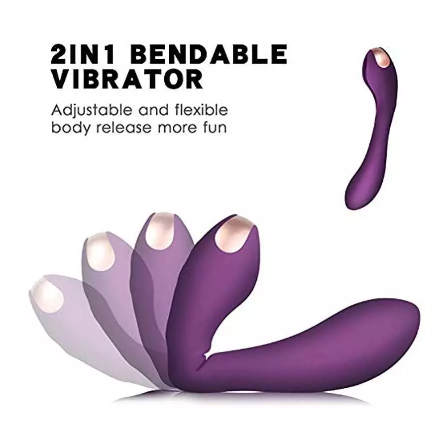 Big Head Clitoris Stimulator for Clit Rechargeable Vibrator Dildo Adult Sex Toys with Multi Vibrating Modes for Women Couples, P