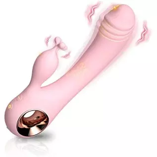 Dildo Rabbit Vibrator Adult Sex Toys for Women G Spot Vibrators with Clitoral Stimulator 10 Powerful Mode Realistic Dildo Vibrat