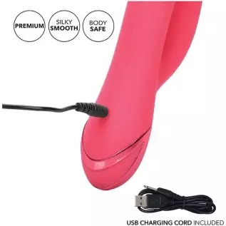 CalExotics California Dreaming San Francisco Sweetheart - Silicone Rabbit Vibrator – Waterproof G Spot Sex Toys for Couples – 10