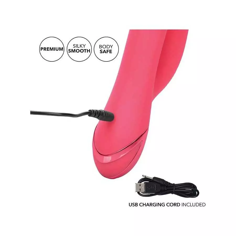 CalExotics California Dreaming San Francisco Sweetheart - Silicone Rabbit Vibrator – Waterproof G Spot Sex Toys for Couples – 10