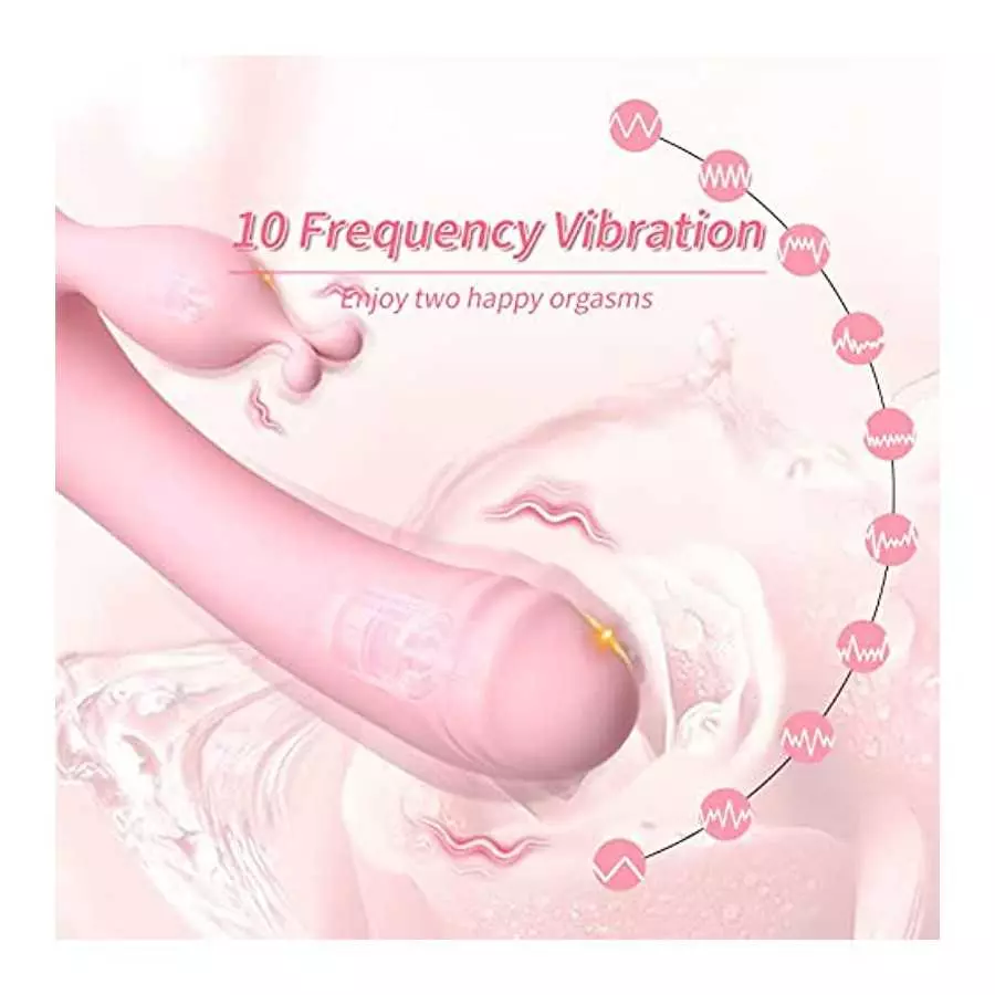 Dildo Rabbit Vibrator Adult Sex Toys for Women G Spot Vibrators with Clitoral Stimulator 10 Powerful Mode Realistic Dildo Vibrat